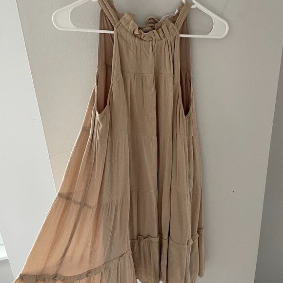 Taupe Mini Dress - Picture 1 of 4